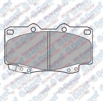 DELPHI LP2242 Fren Balatasi Toyota Hi-Lux 08/01> On  ####